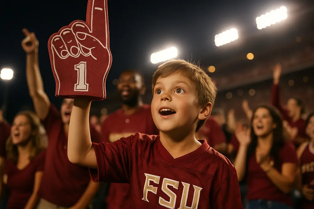 FSU Football Expectations shown by fans gathering near a stadium before kickoff