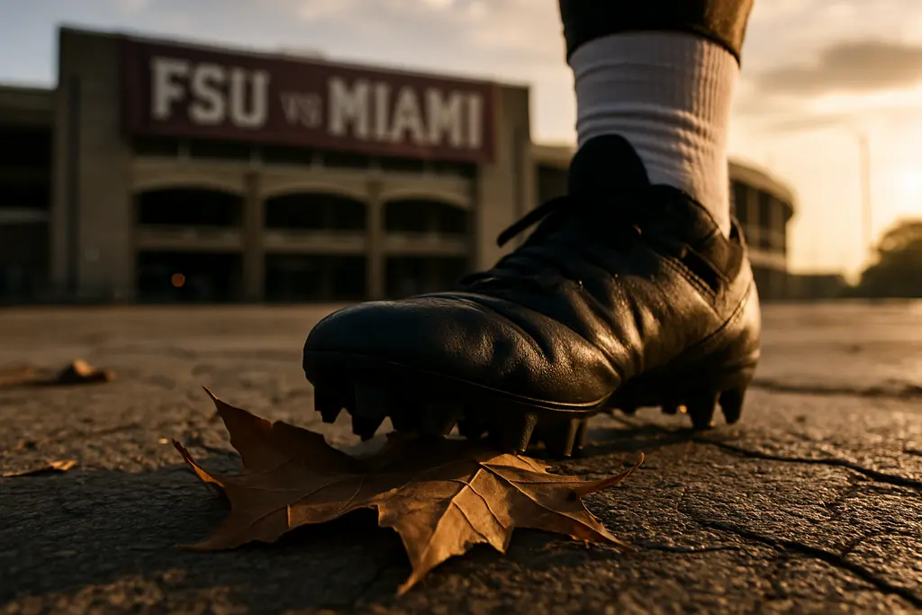 FSU Miami Absences shown through players regrouping near the sideline during rivalry prep